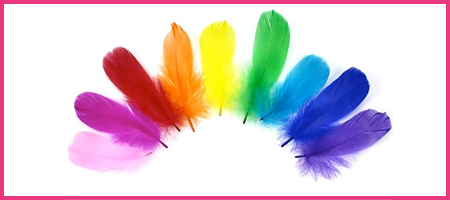 plumas para manualidades